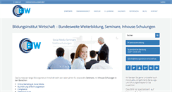 Desktop Screenshot of bildungsinstitut-wirtschaft.de