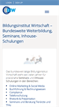 Mobile Screenshot of bildungsinstitut-wirtschaft.de