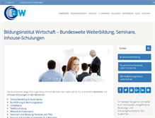 Tablet Screenshot of bildungsinstitut-wirtschaft.de